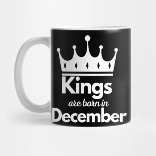 Kings are born in December Luxury minimalist elegant birthday gift Mug